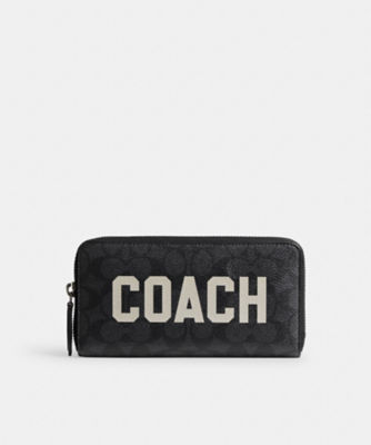 ＜COACH＞アコーディオン　ウォレット・シグネチャー　キャンバス・コーチ　グラフィック